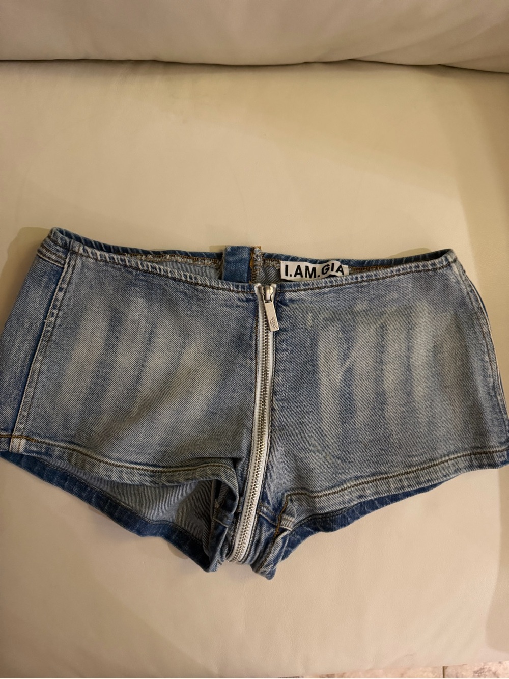 I.AM.GIA Denim micro shorts